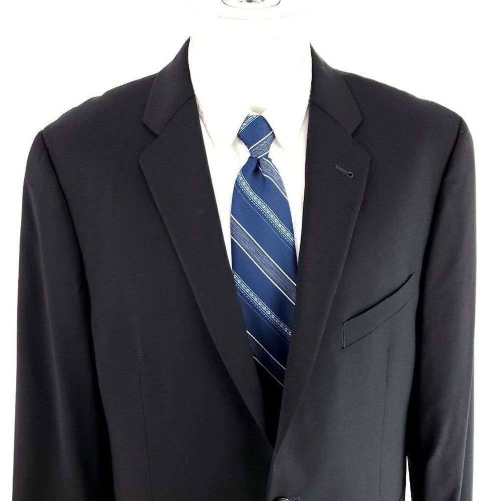 Joseph Abboud Marzotto Super 120s Wool 2 Button Blazer 42R Gray Tagged 44R